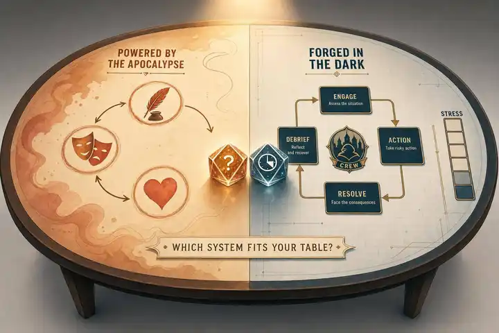 Powered by the Apocalypse vs Forged in the Dark: Which System Fits Your Table?