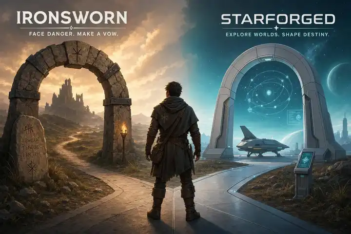 Ironsworn vs Starforged: Best Solo or Co-op TTRPG for Your Campaign