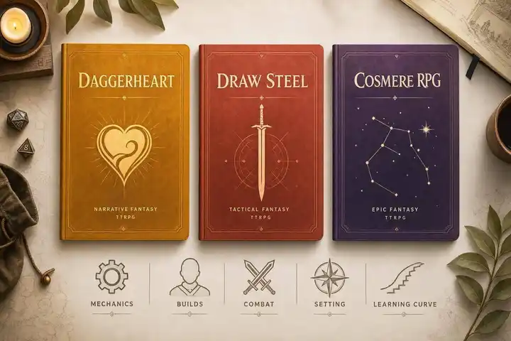 Daggerheart vs Draw Steel vs Cosmere RPG: Which New Fantasy TTRPG Fits Your Table?