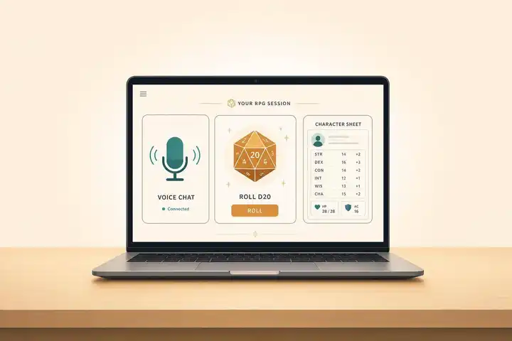 How to Play Tabletop RPGs Online Without Overbuilding Your Setup