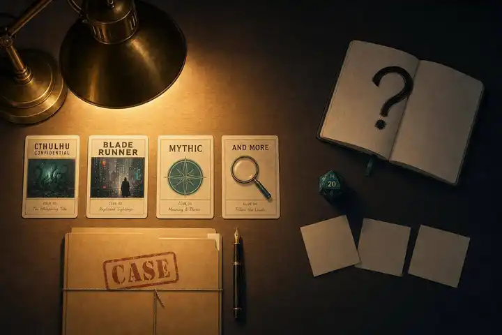Best Solo Mystery TTRPGs: Cthulhu Confidential, Blade Runner, Mythic, and More