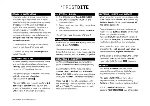 FROSTBITE