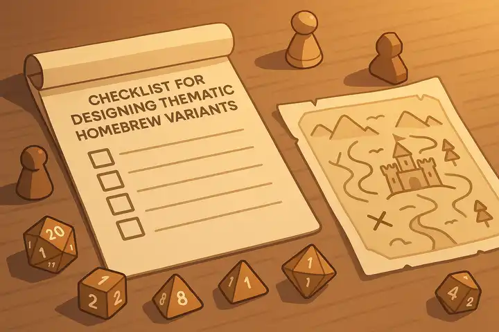 Checklist for Designing Thematic Homebrew Variants