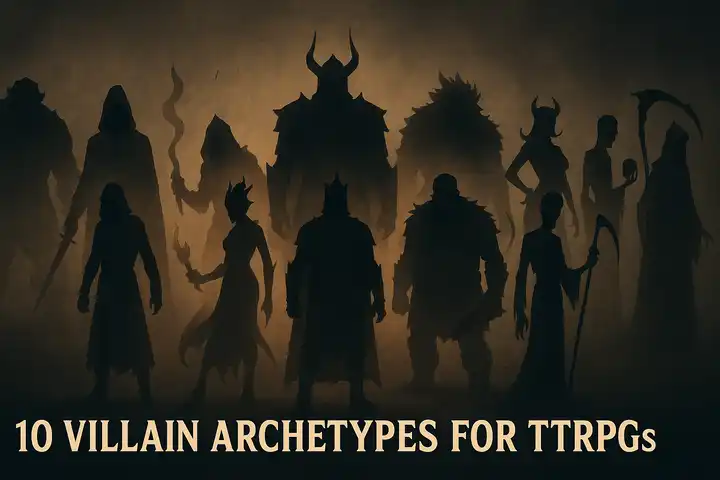 10 Villain Archetypes for TTRPGs