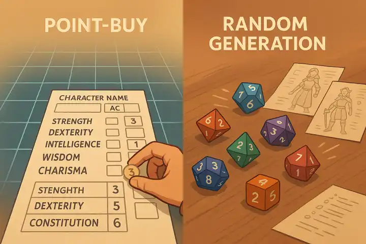 Point-Buy vs Random Generation: Key Differences